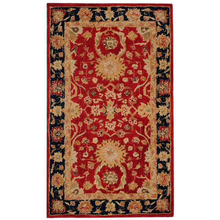 SAFAVIEH Anatolia AN517A Handmade Red / Navy Rug Image 5