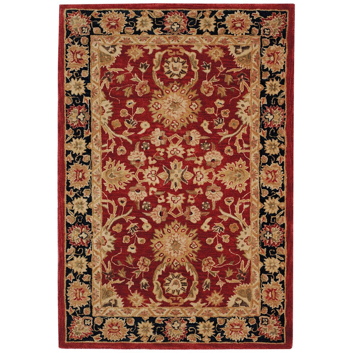 SAFAVIEH Anatolia AN517A Handmade Red / Navy Rug Image 6