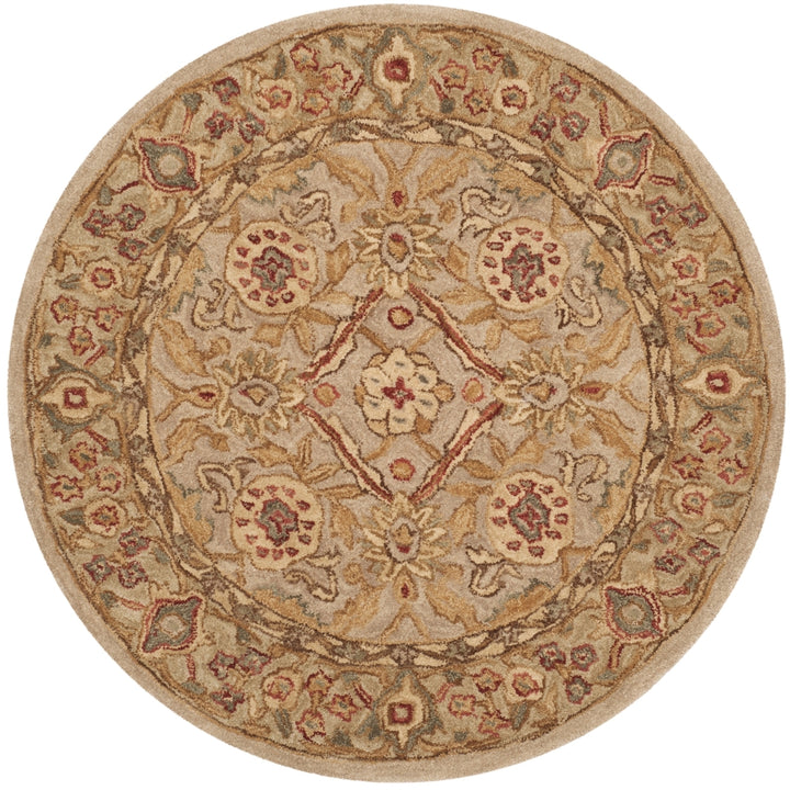 SAFAVIEH Anatolia AN516B Handmade Grey Beige / Sage Rug Image 11