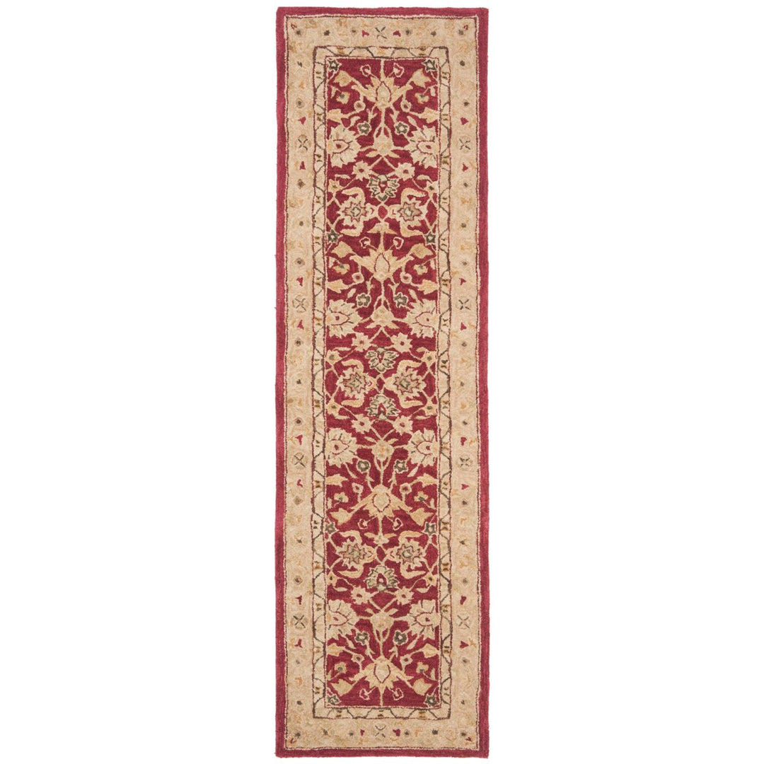 SAFAVIEH Anatolia AN522A Handmade Red / Ivory Rug Image 3