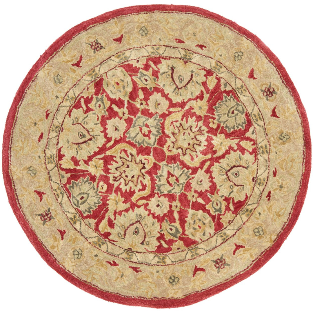 SAFAVIEH Anatolia AN522A Handmade Red / Ivory Rug Image 6