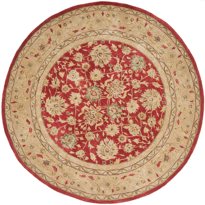 SAFAVIEH Anatolia AN522A Handmade Red / Ivory Rug Image 8