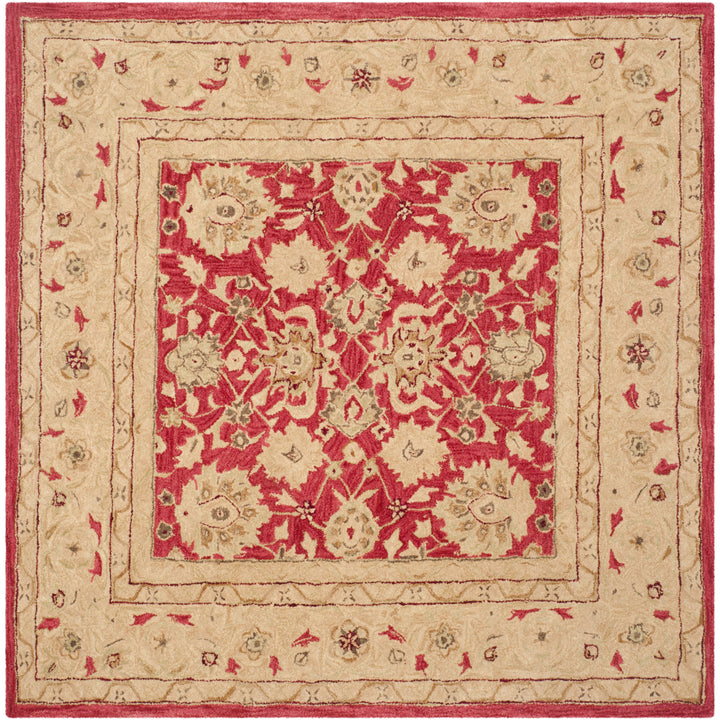 SAFAVIEH Anatolia AN522A Handmade Red / Ivory Rug Image 9