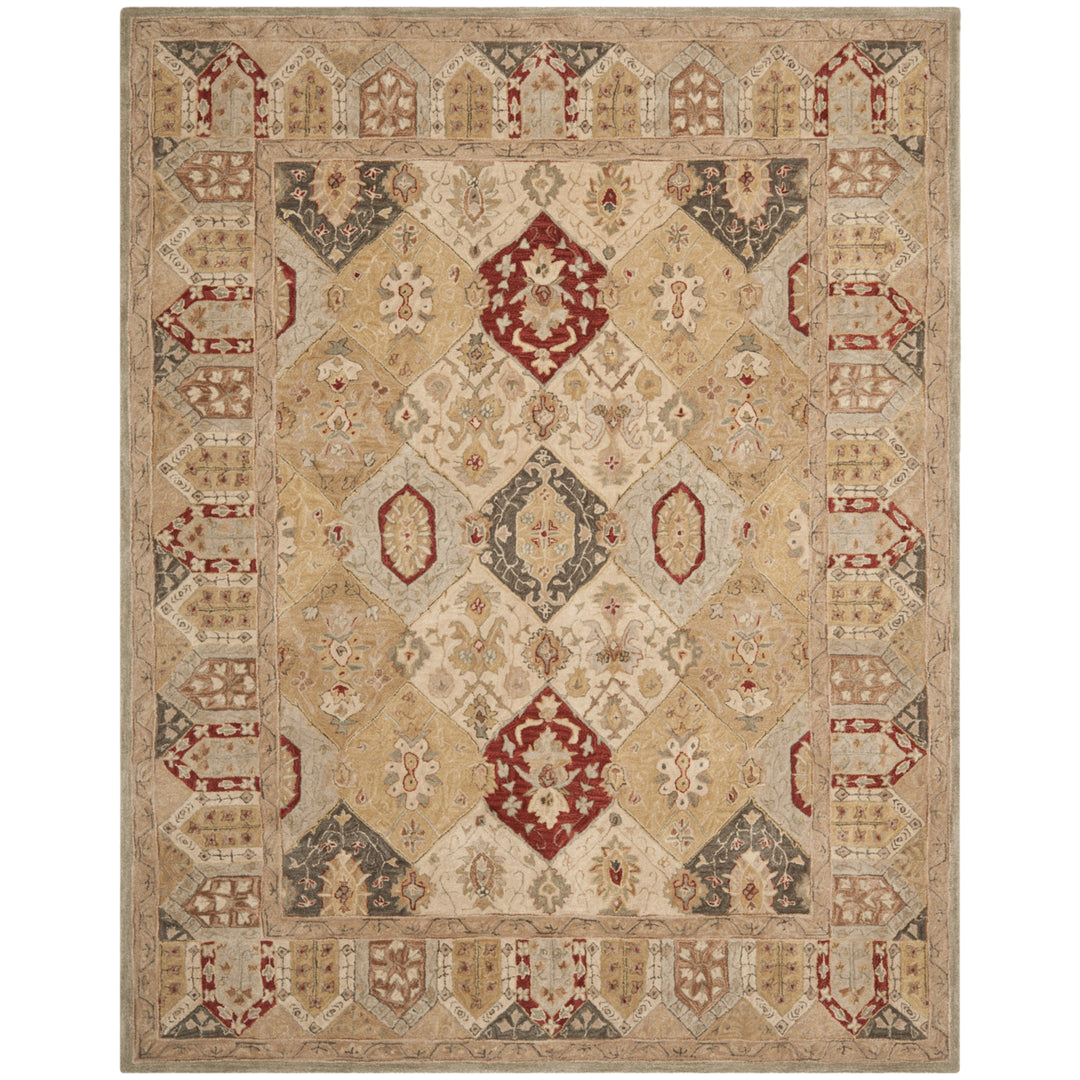 SAFAVIEH Anatolia AN530A Handmade Beige / Multi Rug Image 1