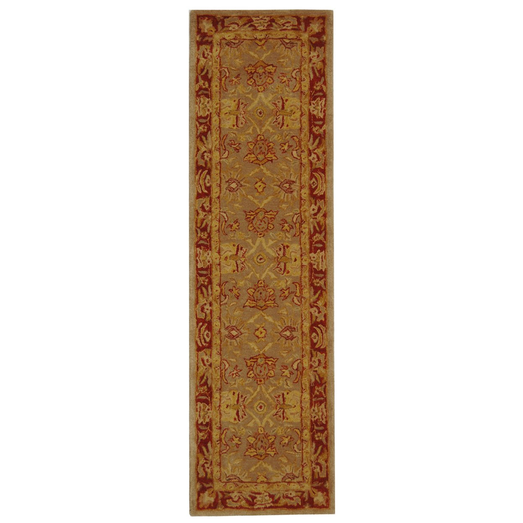 SAFAVIEH Anatolia AN529A Handmade Grey / Red Rug Image 4