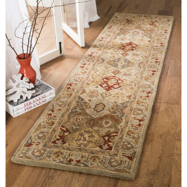 SAFAVIEH Anatolia AN530A Handmade Beige / Multi Rug Image 3