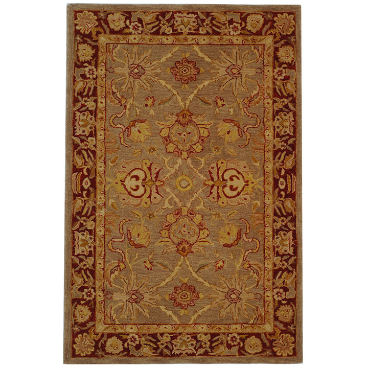 SAFAVIEH Anatolia AN529A Handmade Grey / Red Rug Image 9