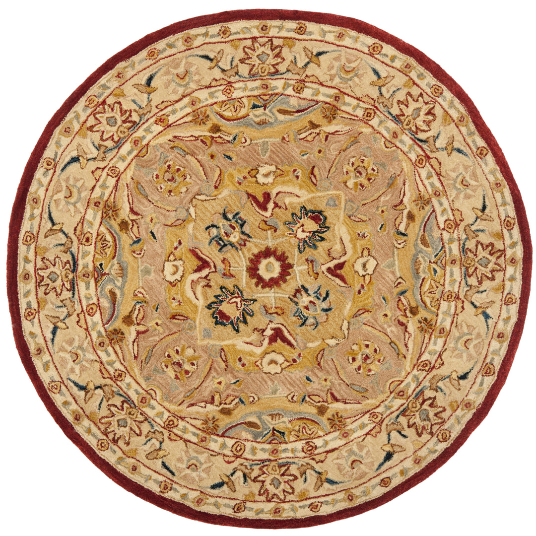 SAFAVIEH Anatolia AN534A Handmade Gold / Ivory Rug Image 4