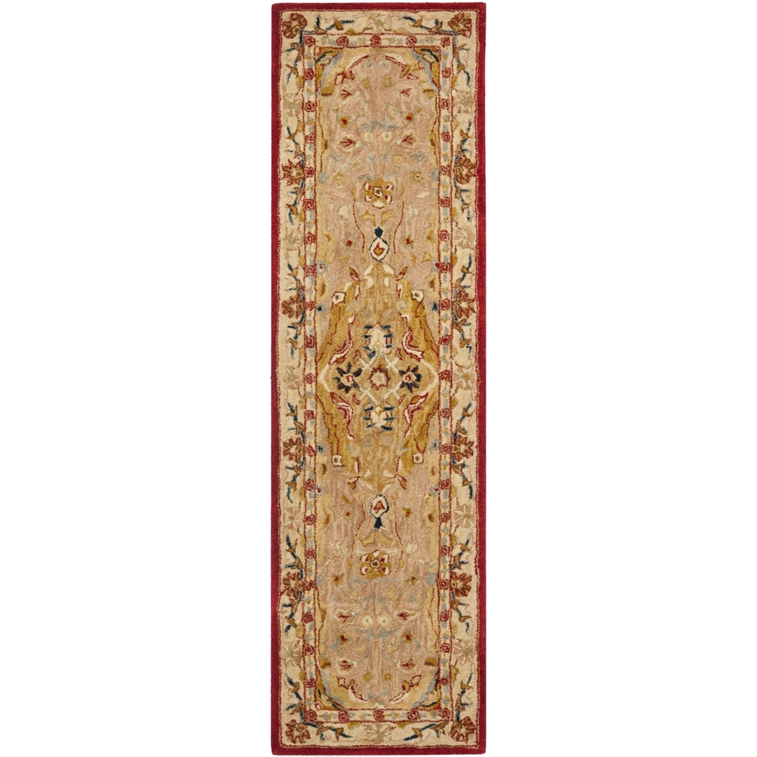 SAFAVIEH Anatolia AN534A Handmade Gold / Ivory Rug Image 5