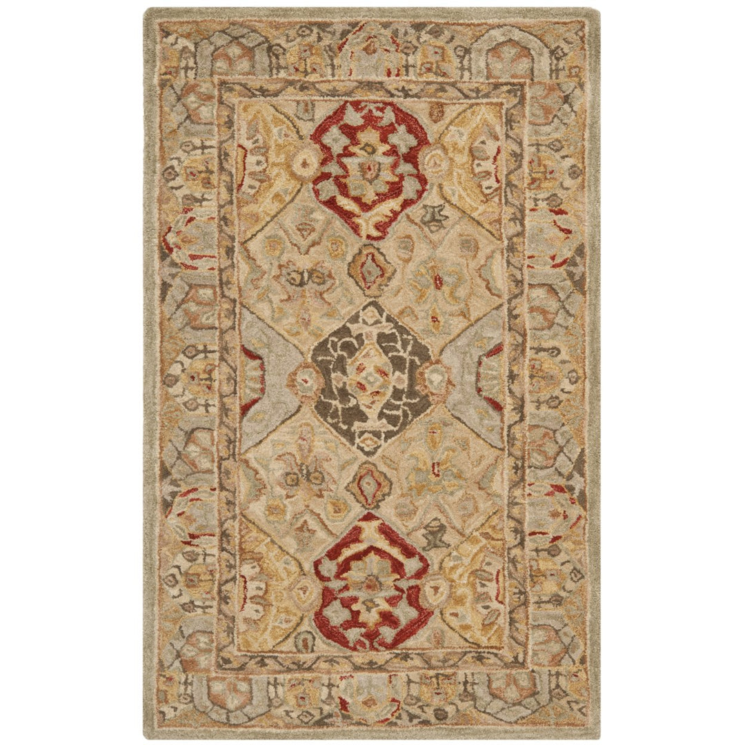 SAFAVIEH Anatolia AN530A Handmade Beige / Multi Rug Image 1