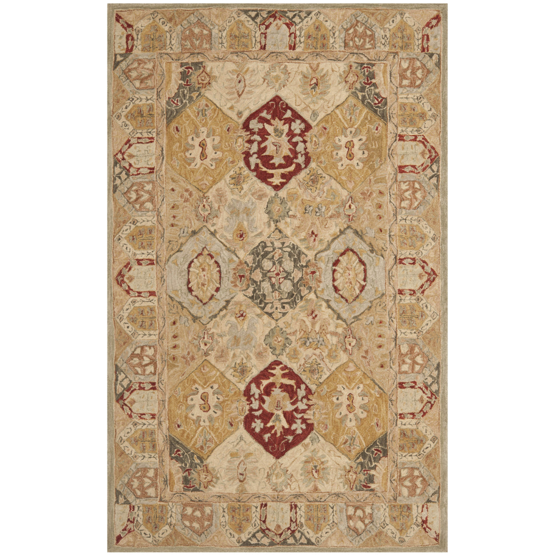 SAFAVIEH Anatolia AN530A Handmade Beige / Multi Rug Image 9