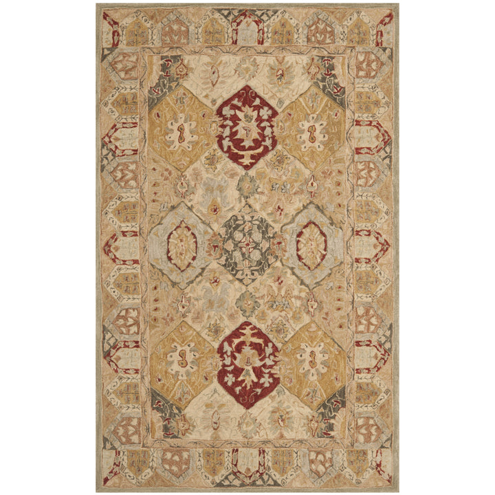 SAFAVIEH Anatolia AN530A Handmade Beige / Multi Rug Image 9