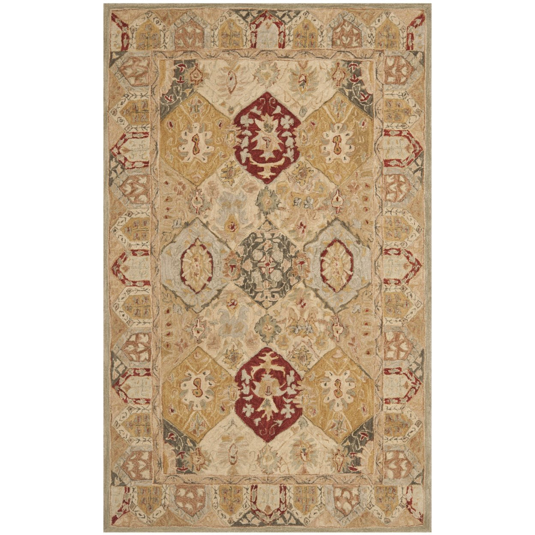 SAFAVIEH Anatolia AN530A Handmade Beige / Multi Rug Image 1