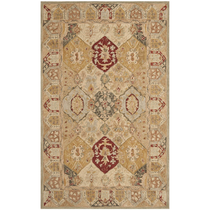 SAFAVIEH Anatolia AN530A Handmade Beige / Multi Rug Image 1