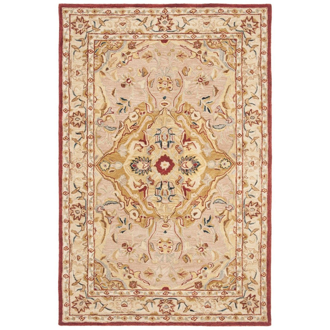 SAFAVIEH Anatolia AN534A Handmade Gold / Ivory Rug Image 9