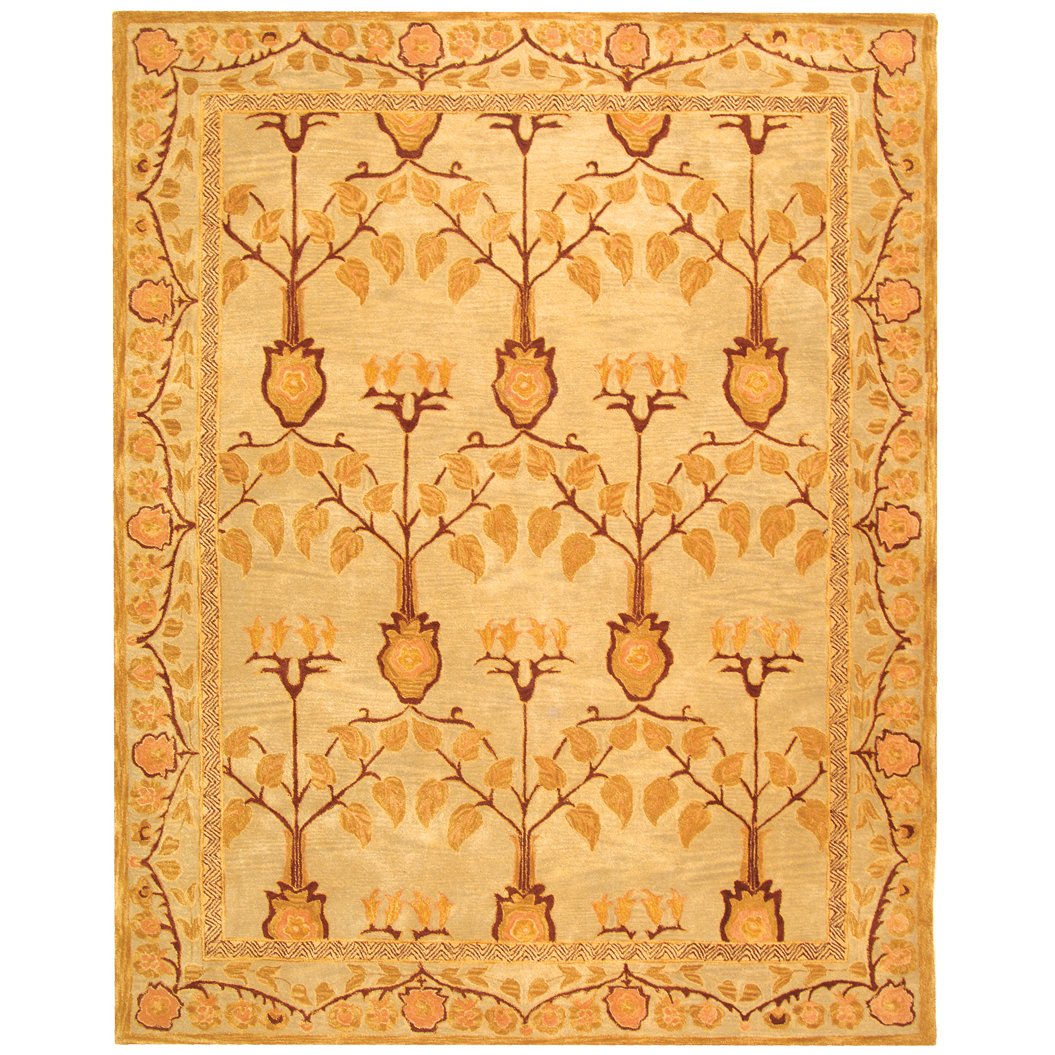 SAFAVIEH Anatolia AN542B Handmade Ivory / Gold Rug Image 1