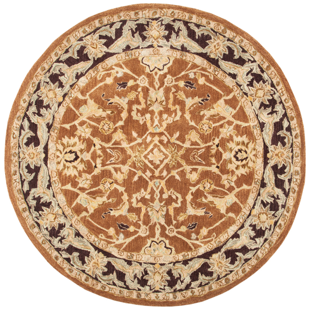 SAFAVIEH Anatolia AN545A Handmade Brown / Plum Rug Image 7