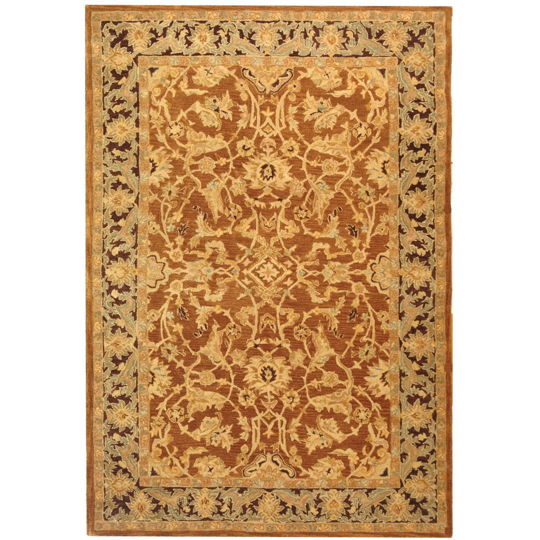 SAFAVIEH Anatolia AN545A Handmade Brown / Plum Rug Image 8