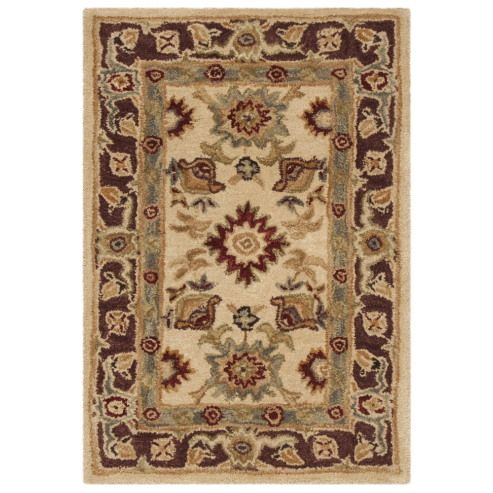 SAFAVIEH Anatolia AN546A Handmade Ivory / Brown Rug Image 2