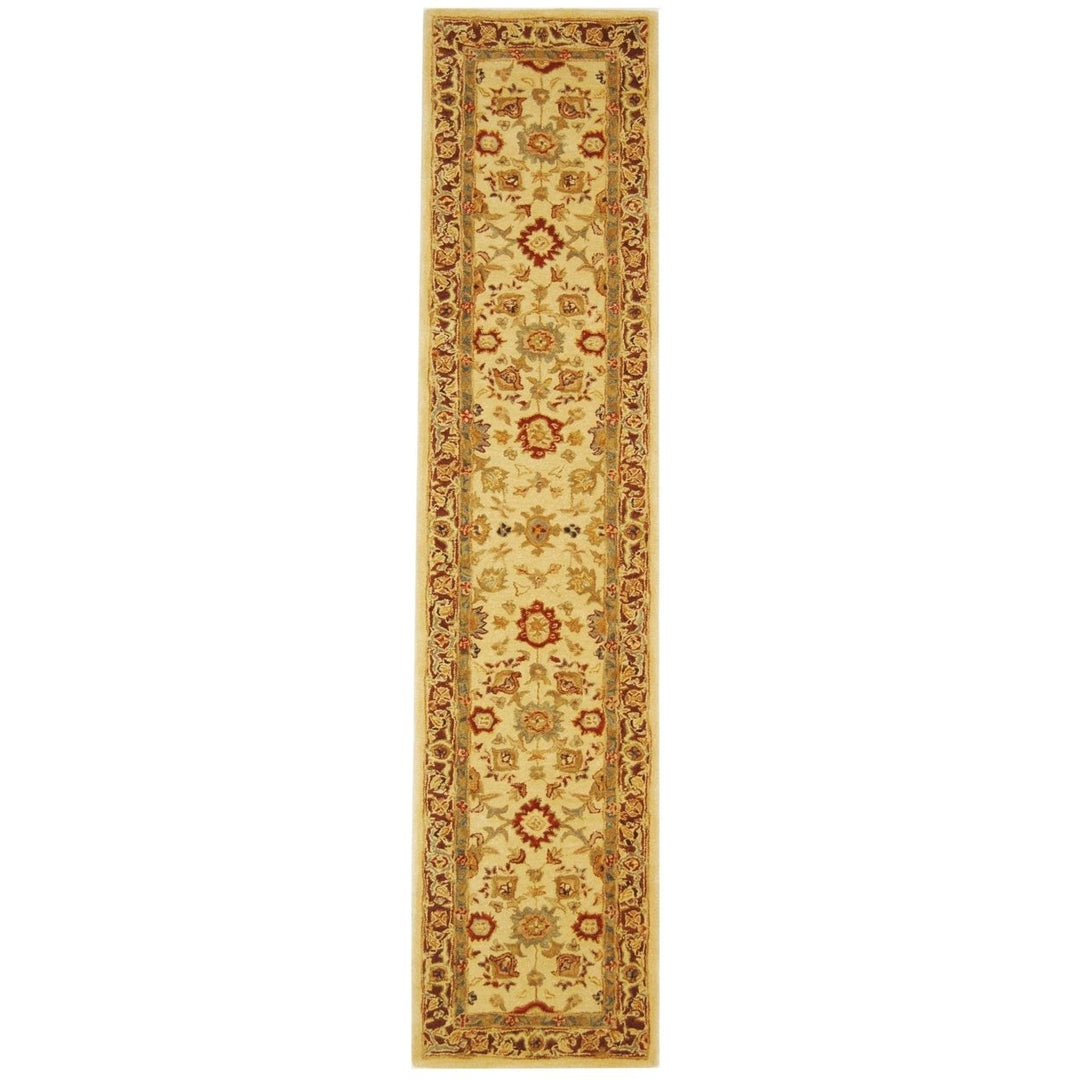 SAFAVIEH Anatolia AN546A Handmade Ivory / Brown Rug Image 1