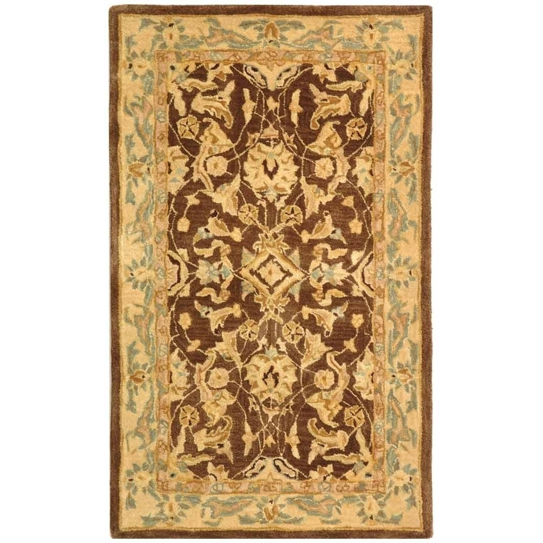 SAFAVIEH Anatolia AN545B Handmade Brown / Tan Rug Image 5