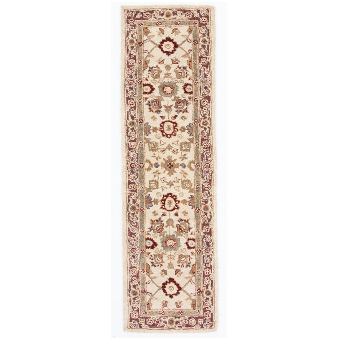 SAFAVIEH Anatolia AN546A Handmade Ivory / Brown Rug Image 5