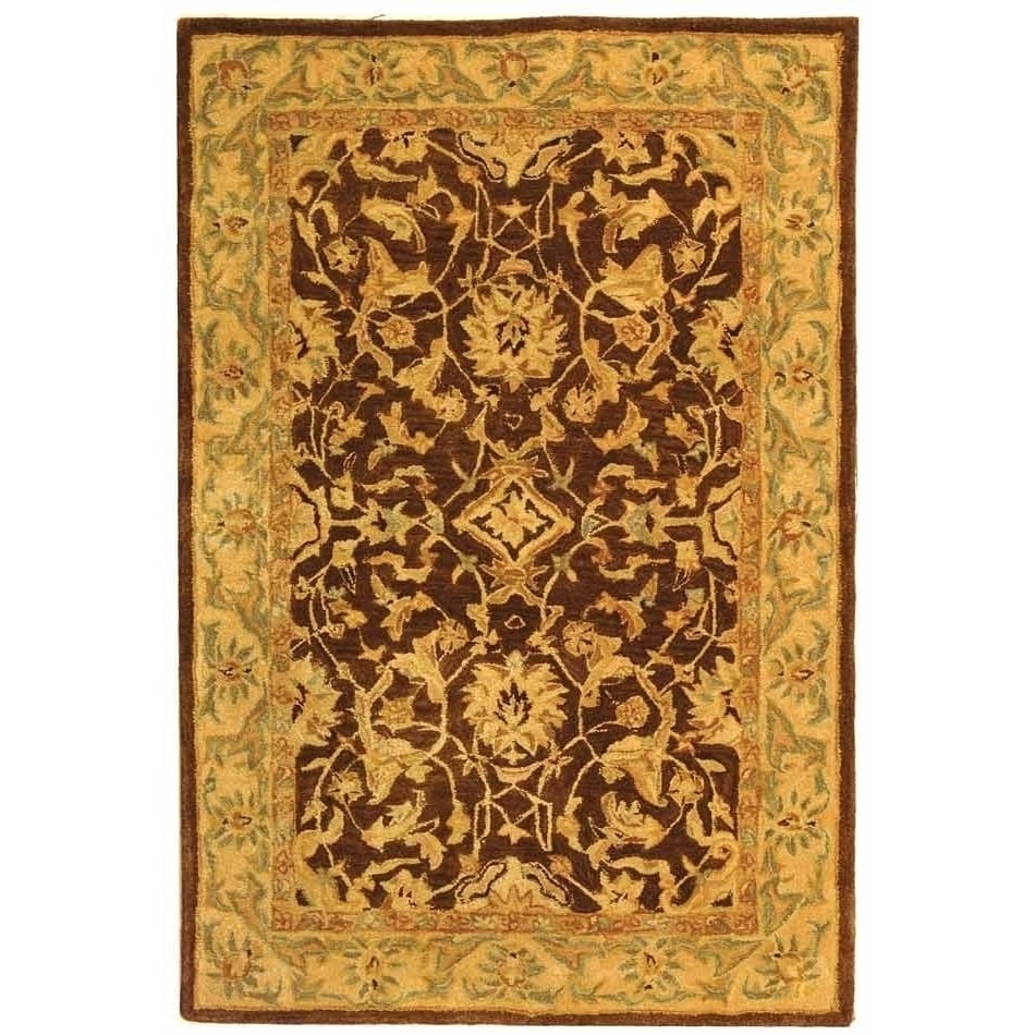 SAFAVIEH Anatolia AN545B Handmade Brown / Tan Rug Image 6