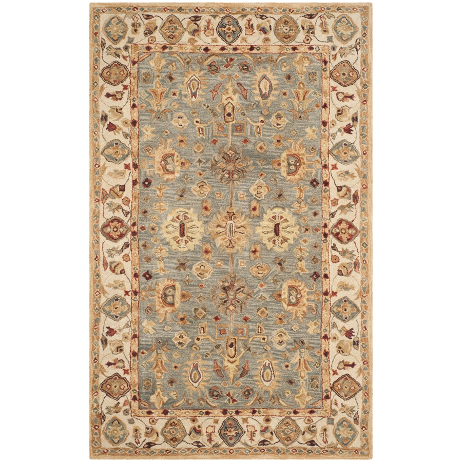 SAFAVIEH Anatolia AN547A Handmade Blue / Ivory Rug Image 1