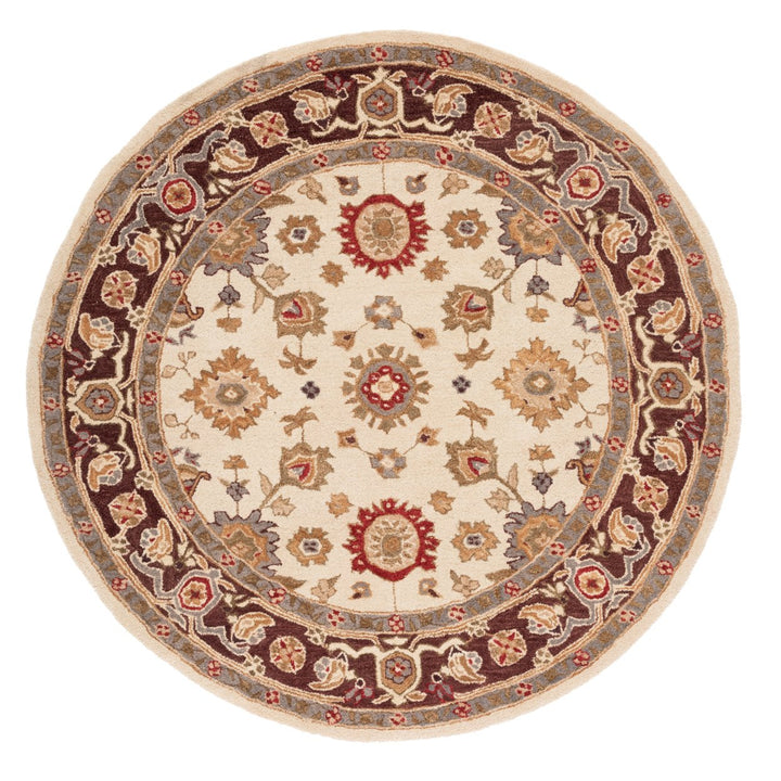 SAFAVIEH Anatolia AN546A Handmade Ivory / Brown Rug Image 8