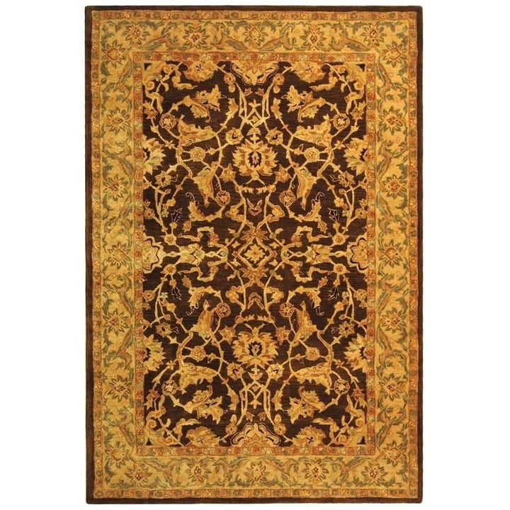 SAFAVIEH Anatolia AN545B Handmade Brown / Tan Rug Image 9