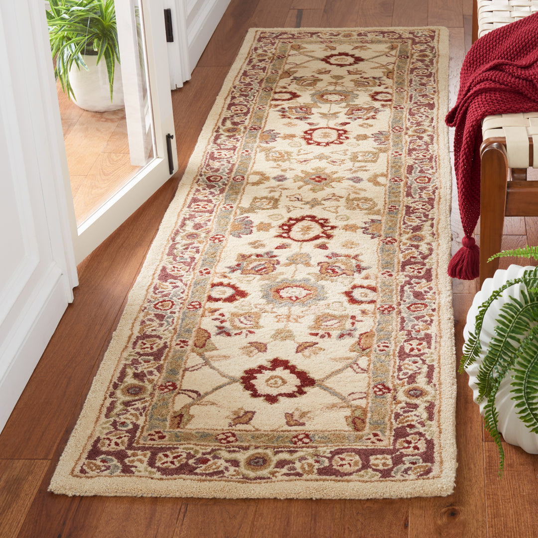 SAFAVIEH Anatolia AN546A Handmade Ivory / Brown Rug Image 11