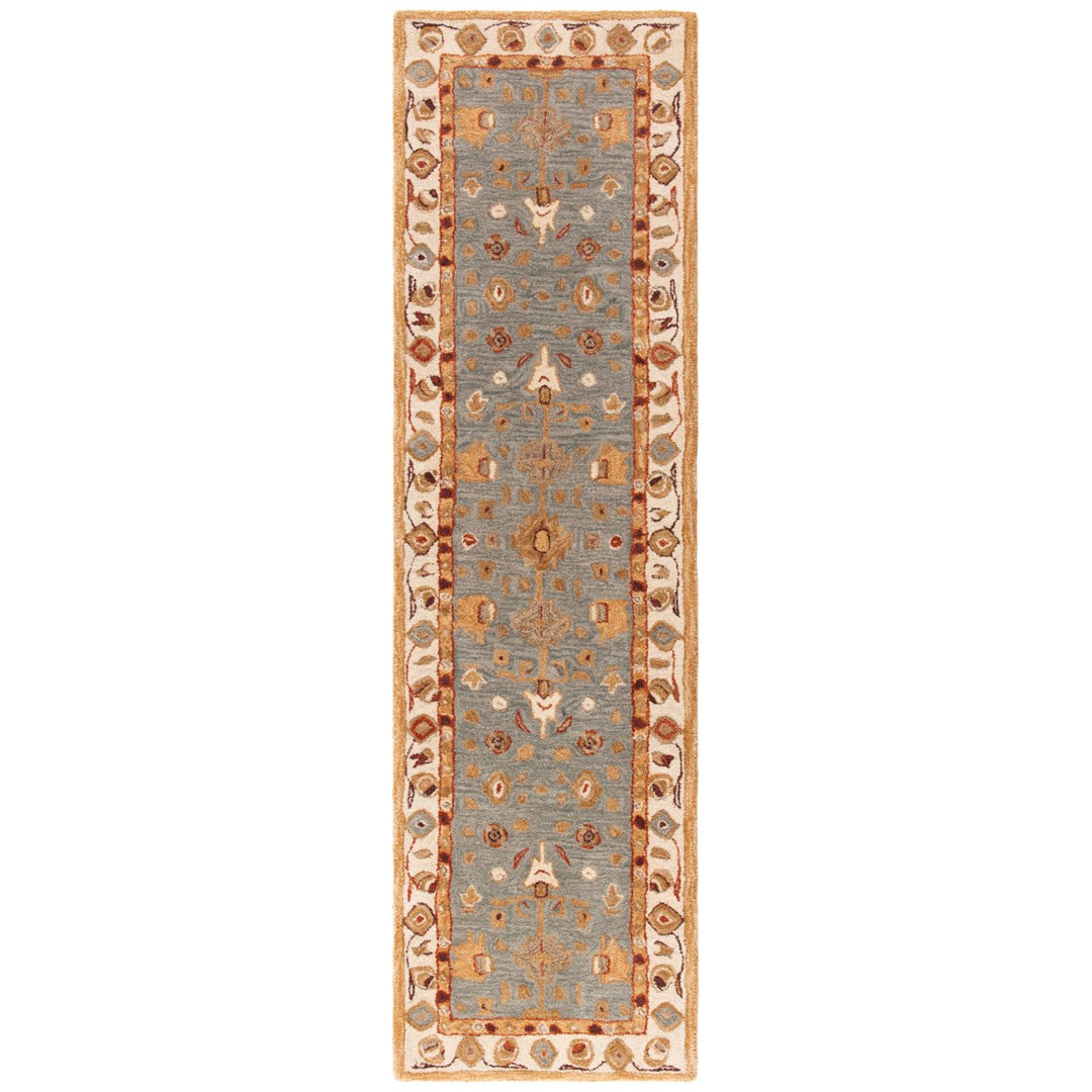 SAFAVIEH Anatolia AN547A Handmade Blue / Ivory Rug Image 1