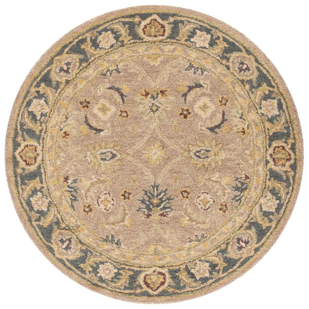 SAFAVIEH Anatolia AN549A Handmade Brown / Blue Rug Image 1