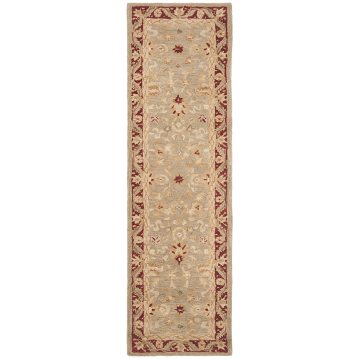 SAFAVIEH Anatolia AN548A Handmade Light Green / Red Rug Image 9