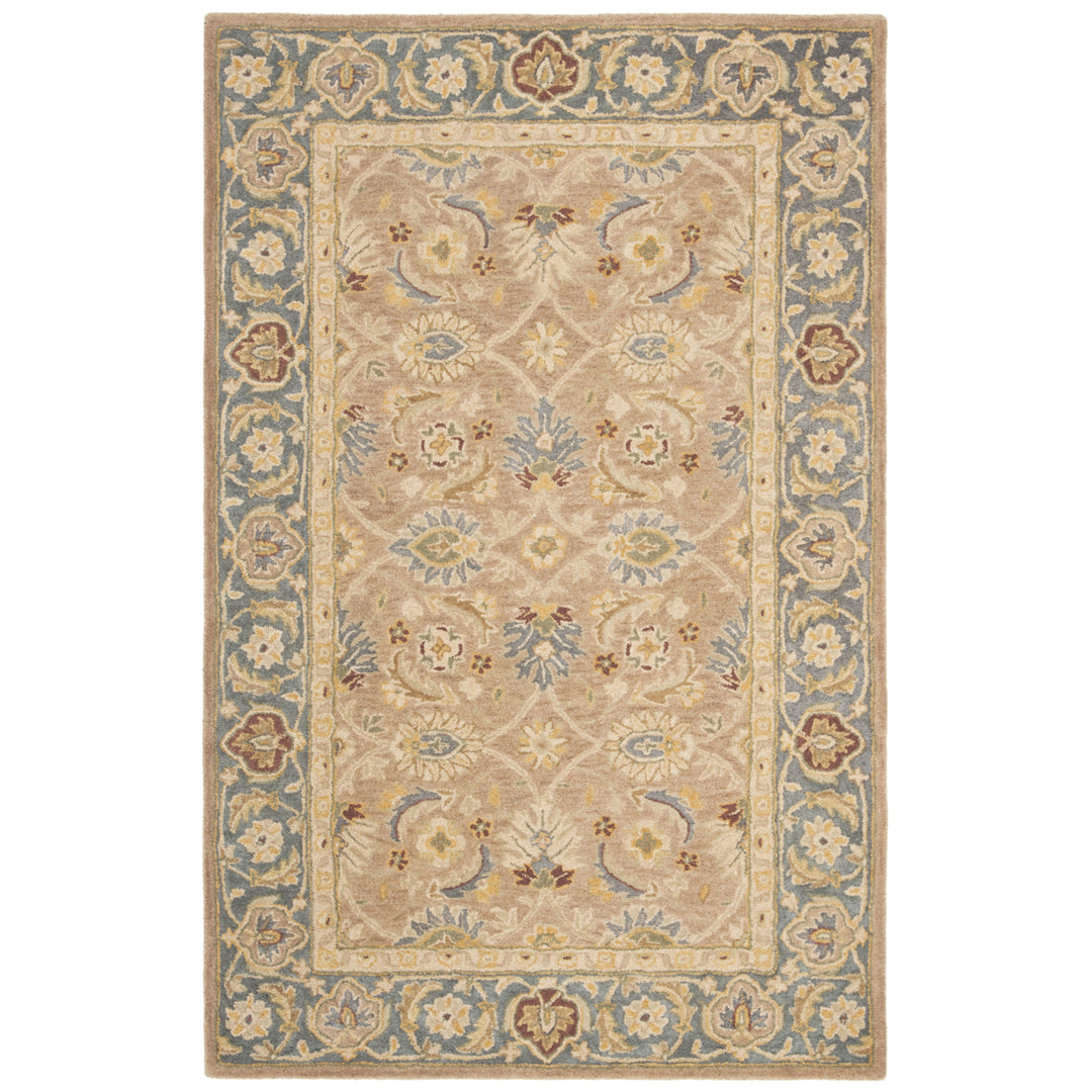 SAFAVIEH Anatolia AN549A Handmade Brown / Blue Rug Image 7