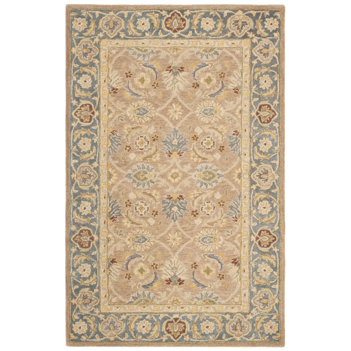 SAFAVIEH Anatolia AN549A Handmade Brown / Blue Rug Image 7