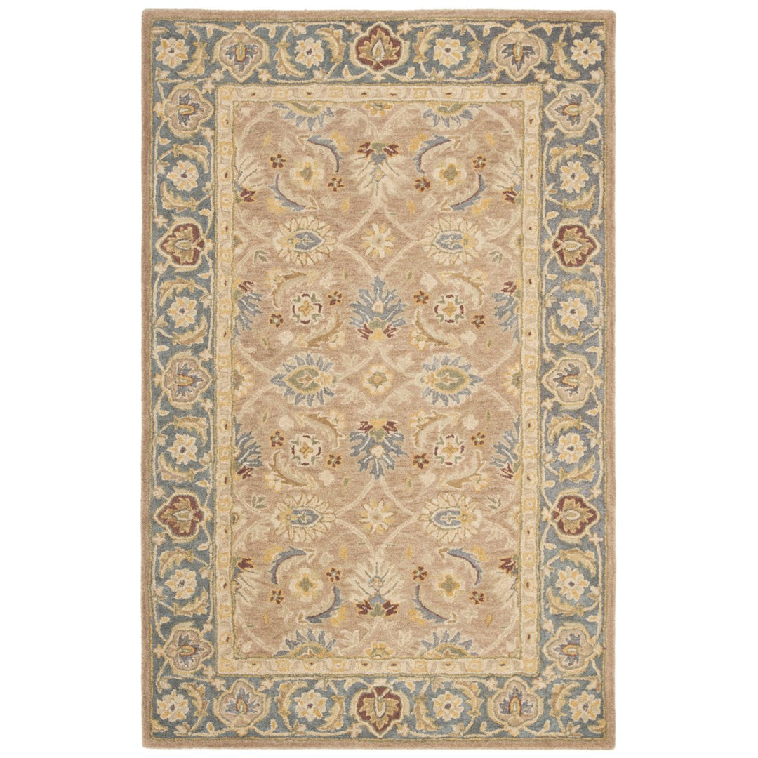 SAFAVIEH Anatolia AN549A Handmade Brown / Blue Rug Image 1