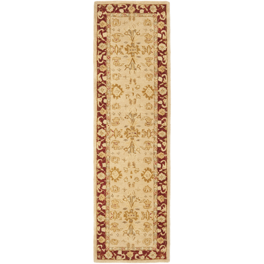 SAFAVIEH Anatolia AN551A Handmade Ivory / Red Rug Image 3