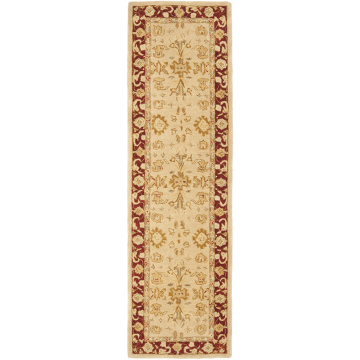 SAFAVIEH Anatolia AN551A Handmade Ivory / Red Rug Image 3