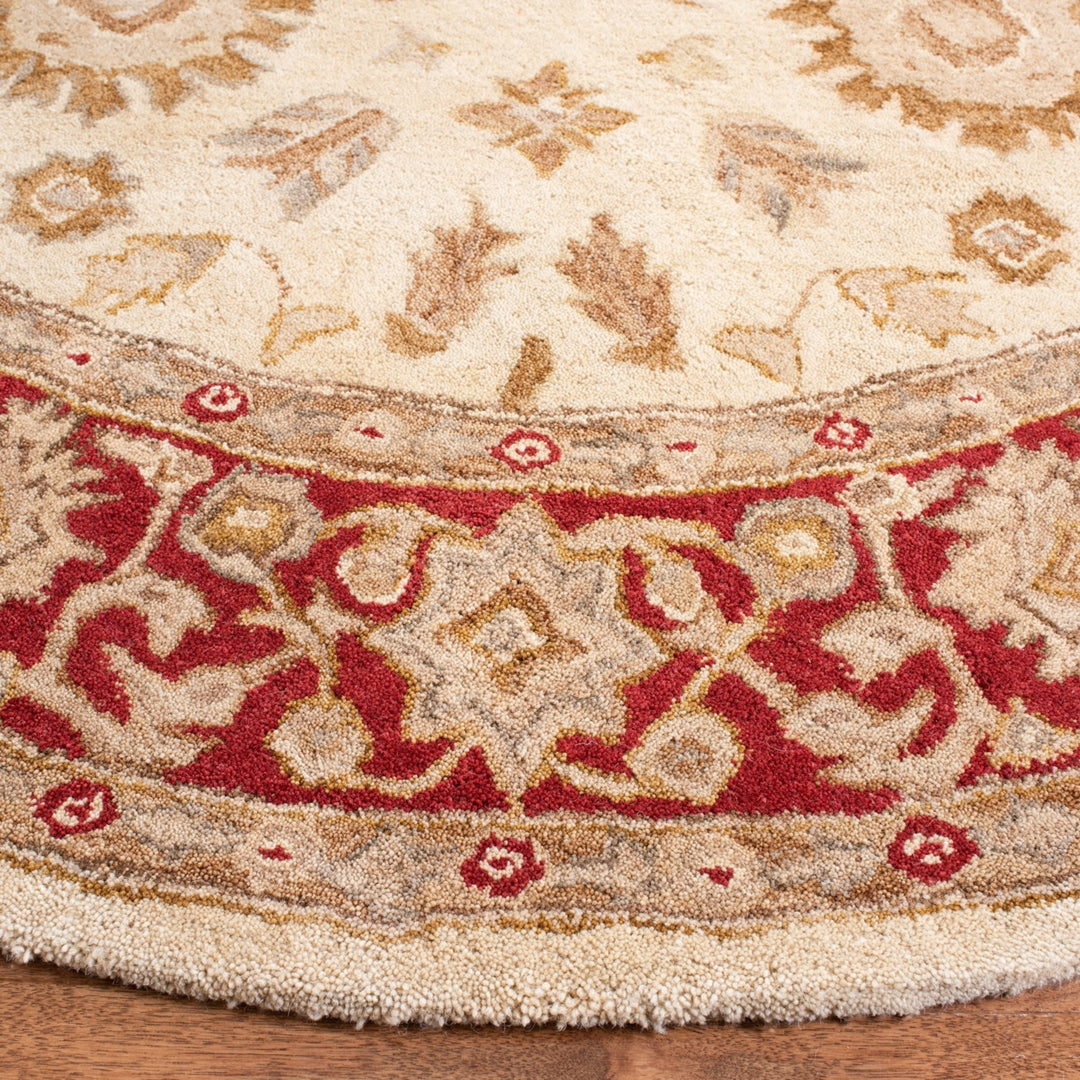 SAFAVIEH Anatolia AN551A Handmade Ivory / Red Rug Image 11