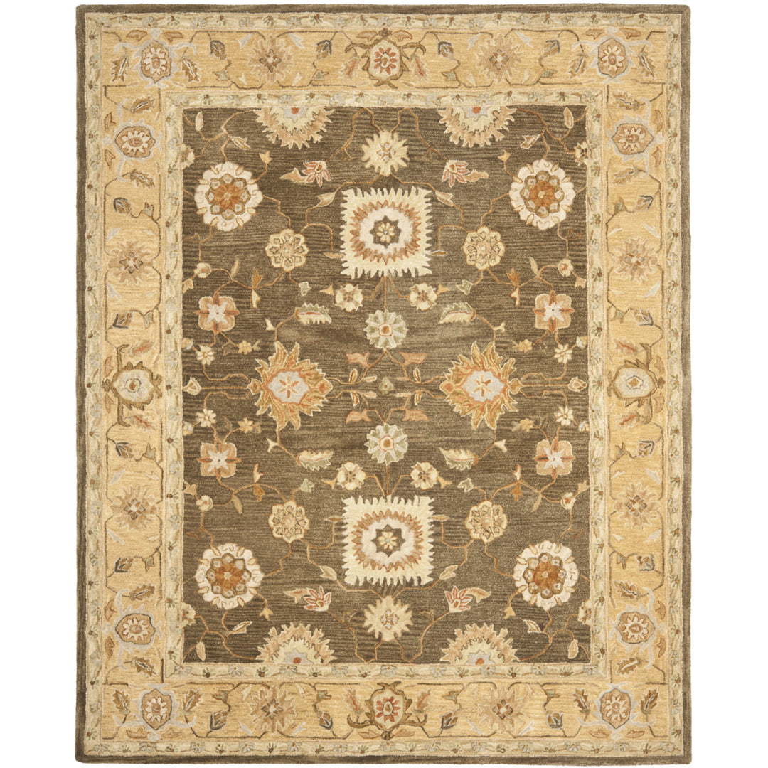 SAFAVIEH Anatolia AN556C Handmade Brown / Taupe Rug Image 1