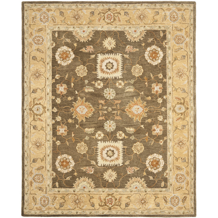 SAFAVIEH Anatolia AN556C Handmade Brown / Taupe Rug Image 1