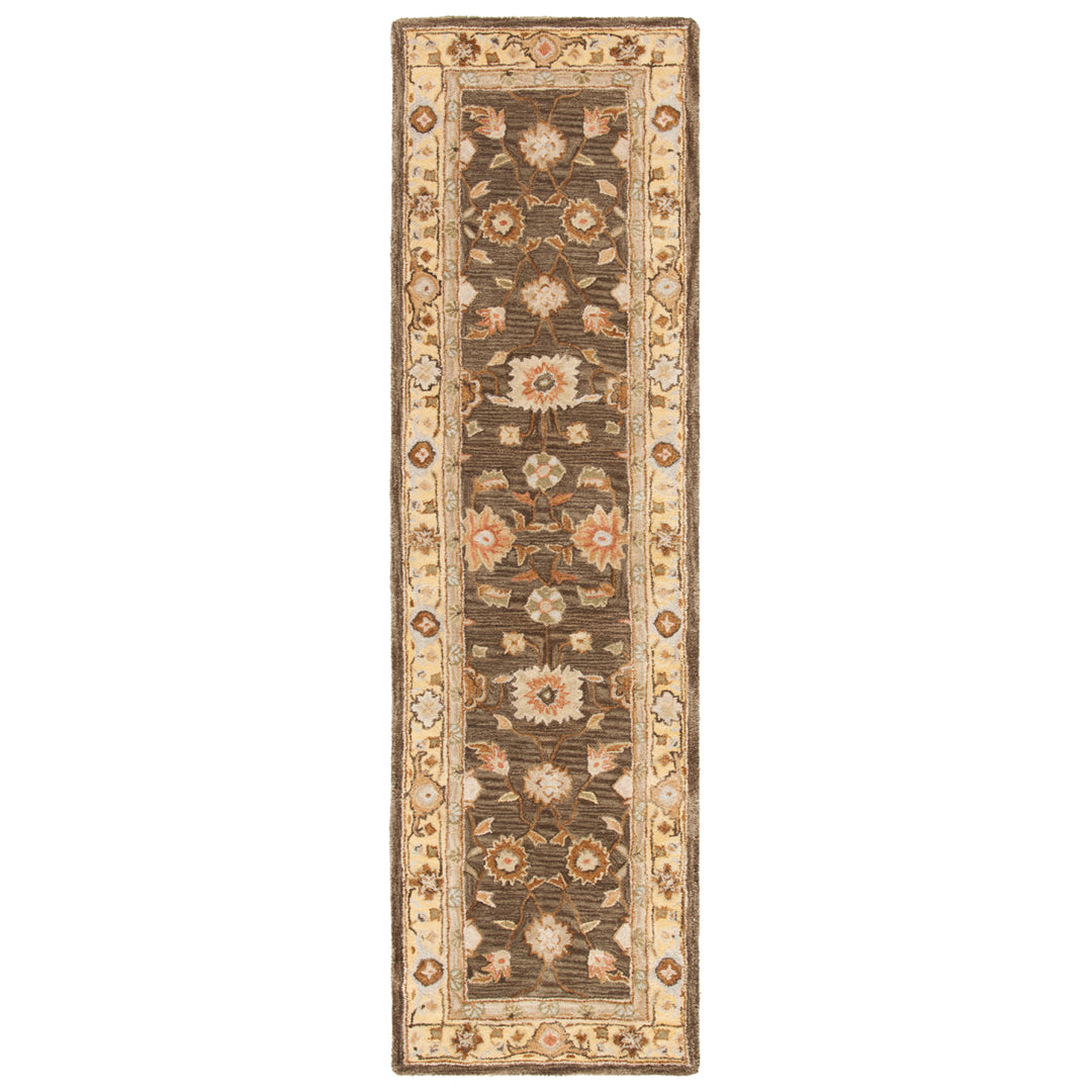 SAFAVIEH Anatolia AN556C Handmade Brown / Taupe Rug Image 5