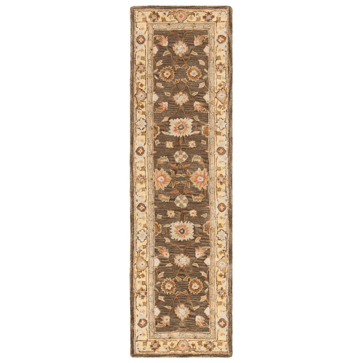 SAFAVIEH Anatolia AN556C Handmade Brown / Taupe Rug Image 5