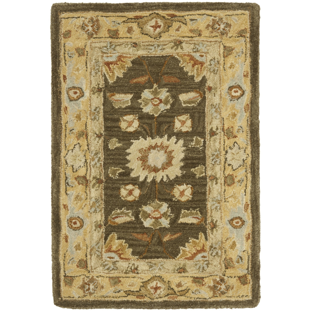 SAFAVIEH Anatolia AN556C Handmade Brown / Taupe Rug Image 8