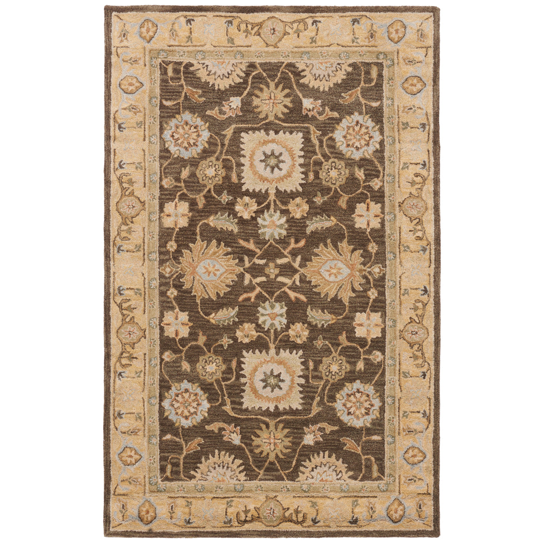 SAFAVIEH Anatolia AN556C Handmade Brown / Taupe Rug Image 10