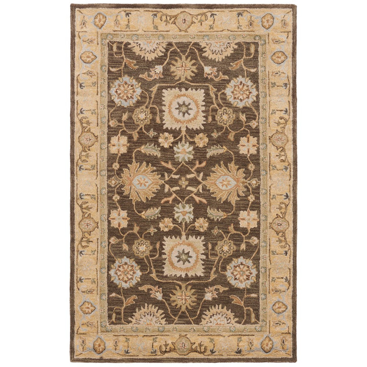 SAFAVIEH Anatolia AN556C Handmade Brown / Taupe Rug Image 1