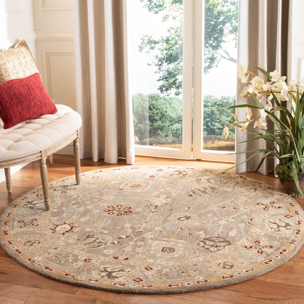 SAFAVIEH Anatolia AN559A Handmade Beige / Sage Rug Image 2