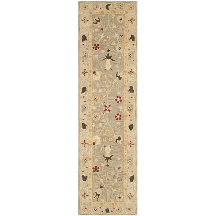 SAFAVIEH Anatolia AN559A Handmade Beige / Sage Rug Image 5