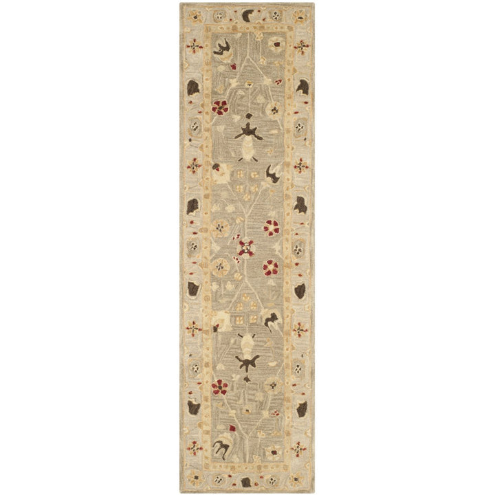 SAFAVIEH Anatolia AN559A Handmade Beige / Sage Rug Image 1